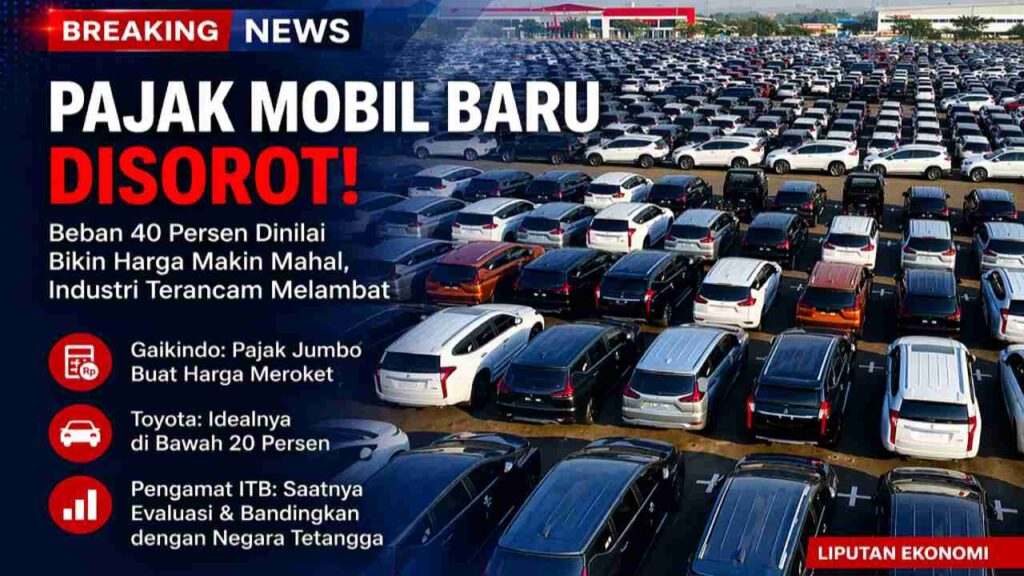 Pajak Beli Mobil Baru Beban 40 Persen Dinilai Tekan Industri Otomotif