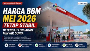 Harga BBM Mei 2026 Tetap Stabil, Pertamina Tahan Kenaikan di Tengah Gejolak Global