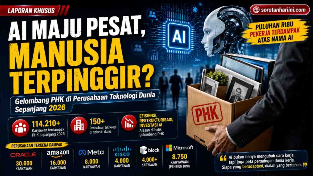 PHK Massal Perusahaan Teknologi 2026, Dampak dan Peran AI
