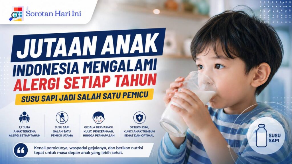 Jutaan Anak Indonesia Mengalami Alergi Setiap Tahun, Susu Sapi Jadi Salah Satu Pemicu