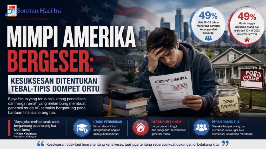 Mimpi Amerika Bergeser: Kesuksesan Kini Semakin Ditentukan Tebal-Tipis Dompet Orang Tua
