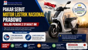 Pakar Sebut Motor Listrik Nasional Prabowo Wajib Penuhi 2 Syarat Ini agar Berdampak Besar