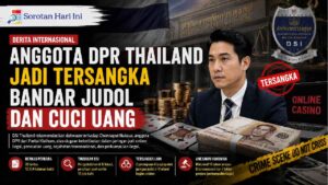 Anggota DPR Thailand Jadi Tersangka Bandar Judol dan Cuci Uang