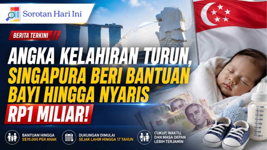 Angka Kelahiran Turun, Singapura Beri Bantuan Anak Nyaris Rp1 Miliar