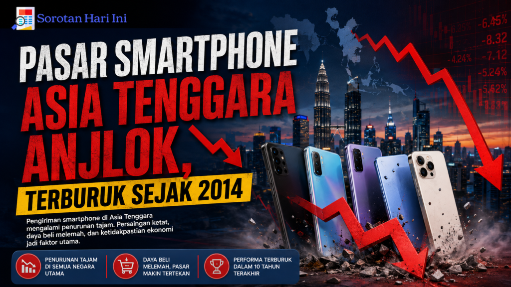 Pasar Smartphone Asia Tenggara Anjlok, Terburuk Sejak 2014