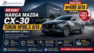 Harga Mazda CX-30 Turun Rp86,5 Juta Usai Dirakit Lokal