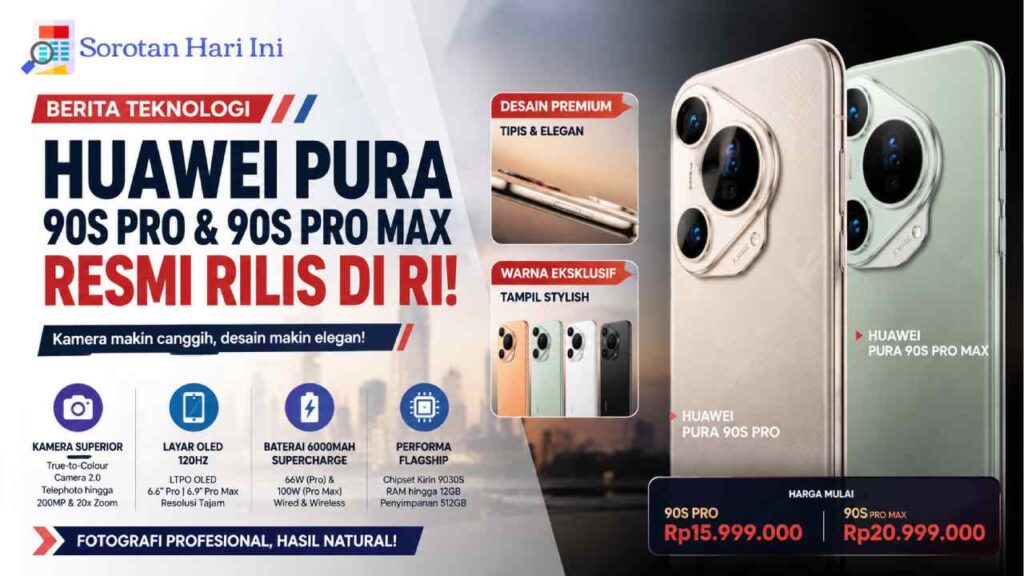 Huawei Pura 90s Pro dan 90s Pro Max Rilis di RI, Kamera Makin Canggih?