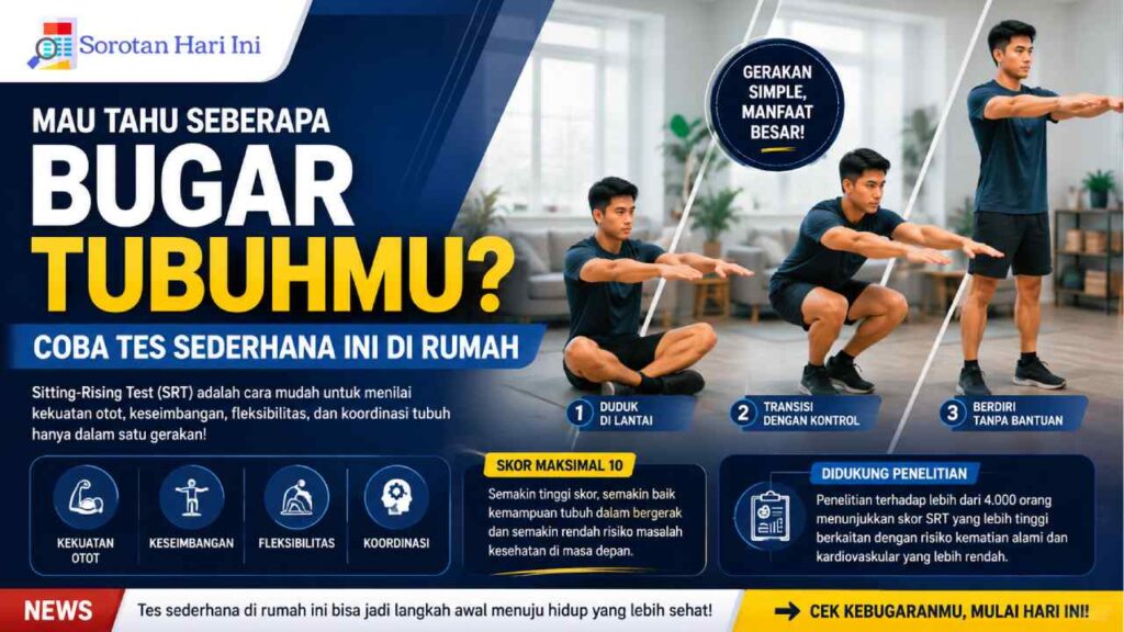 Mau Tahu Seberapa Bugar Tubuhmu? Coba Tes Sederhana Ini di Rumah