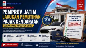 Pemprov Jatim Lakukan Pemutihan Pajak Kendaraan Sepanjang Agustus
