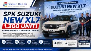 SPK Suzuki New XL7 Tembus 1.300 Unit, Pengiriman ke Konsumen Dimulai