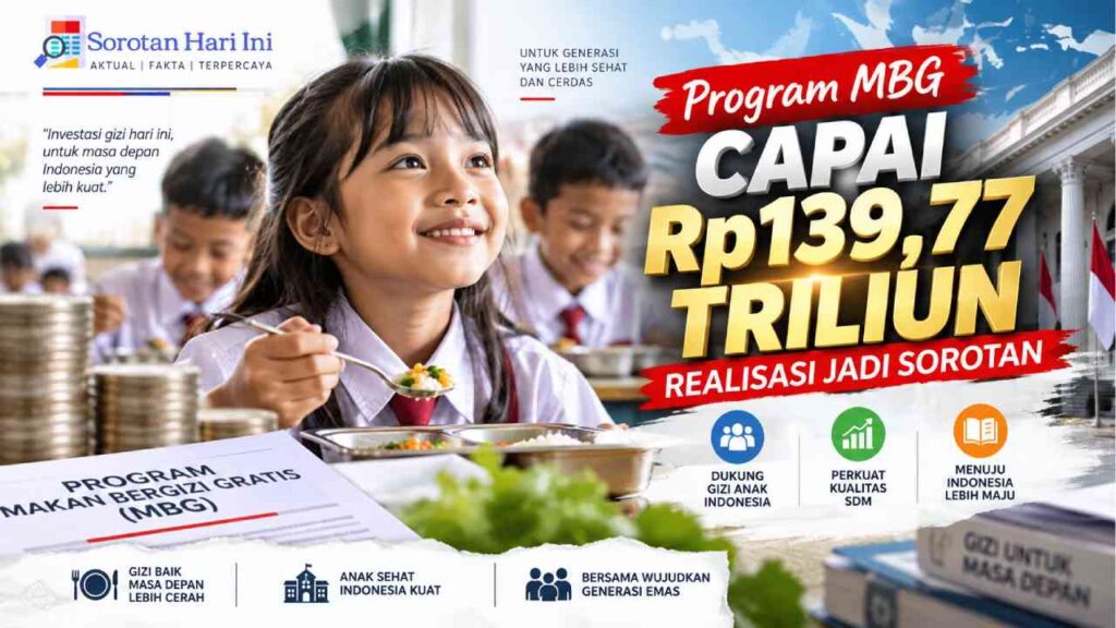 Dana Program MBG Capai Rp139,77 Triliun, Realisasi Jadi Sorotan