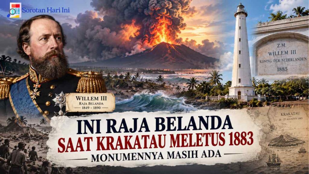 Ini Raja Belanda saat Krakatau Meletus 1883, Monumennya Masih Ada