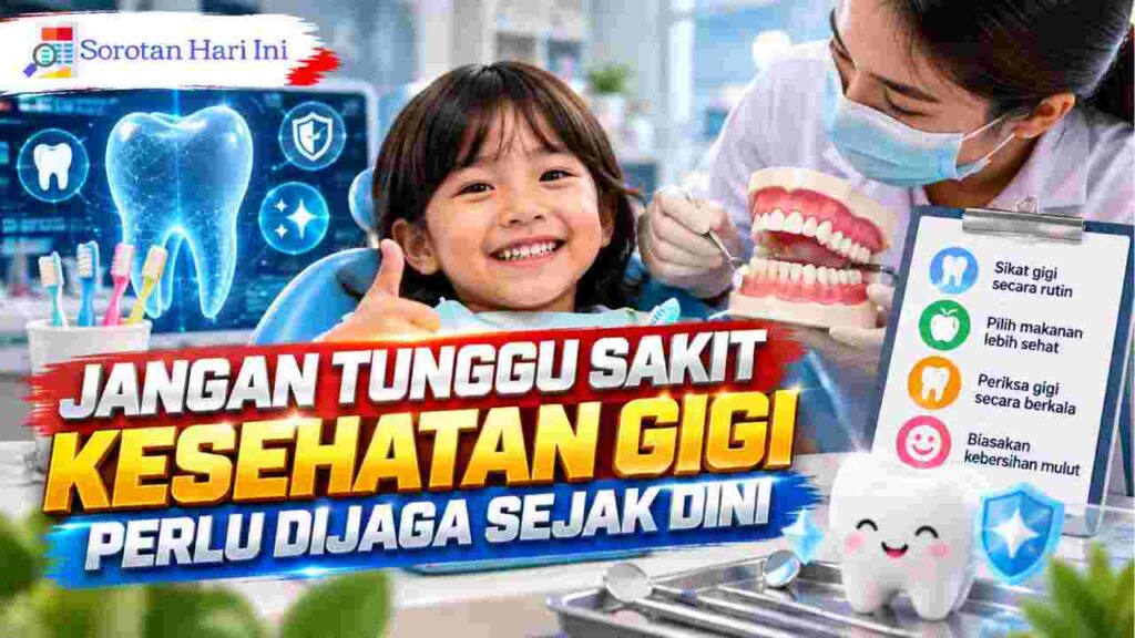 Jangan Tunggu Sakit, Kesehatan Gigi Perlu Dijaga Sejak Dini
