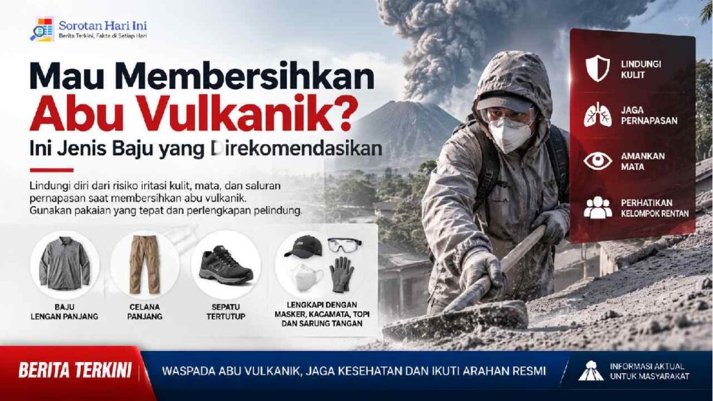 Mau Membersihkan Abu Vulkanik? Ini Jenis Baju yang Direkomendasikan