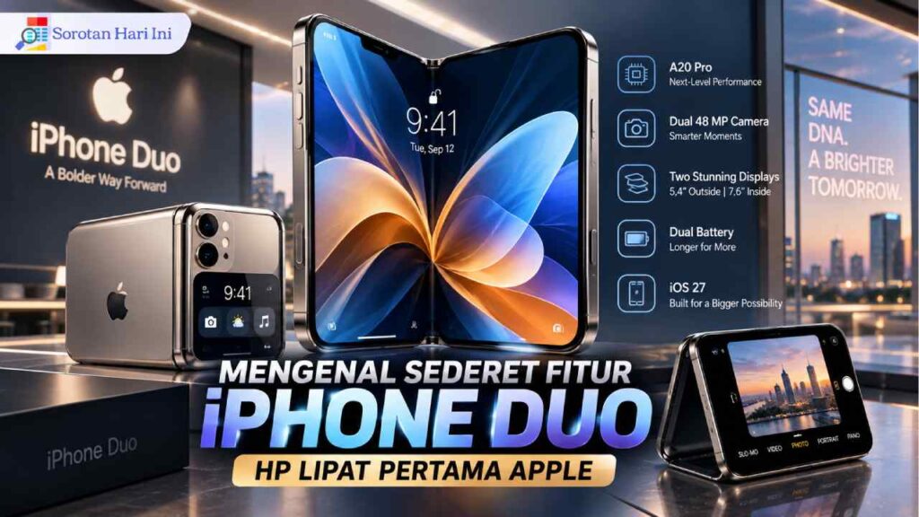 Mengenal Sederet Fitur iPhone Duo, HP Lipat Pertama Apple