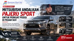 Mitsubishi Andalkan Pajero Sport untuk Perkuat Posisi di Pasar SUV