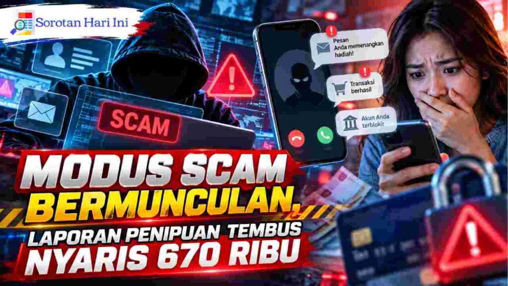 Modus Scam Bermunculan, Laporan Penipuan Tembus Nyaris 670 Ribu
