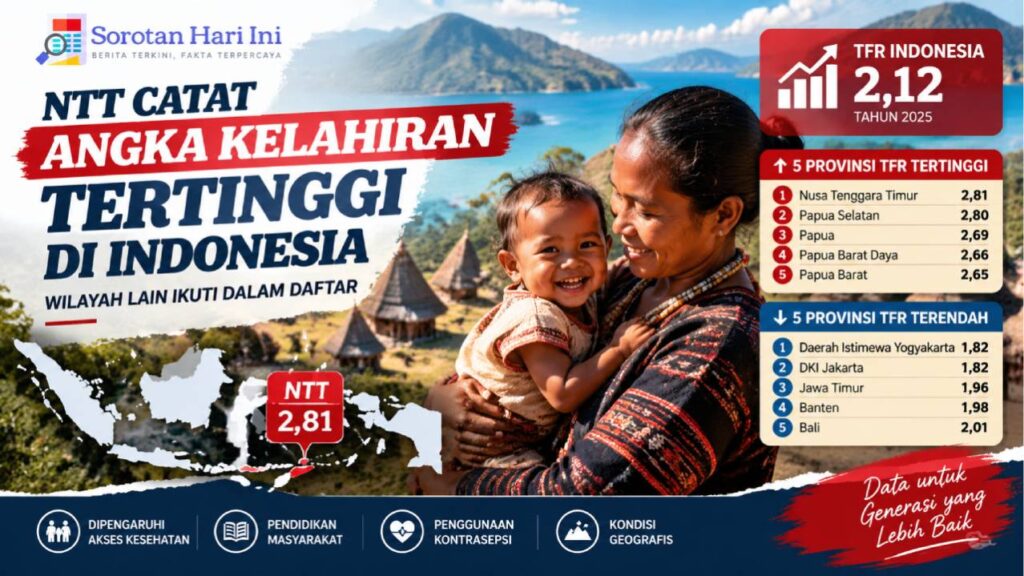 NTT Catat Angka Kelahiran Tertinggi di Indonesia, Wilayah Lain Ikuti dalam Daftar