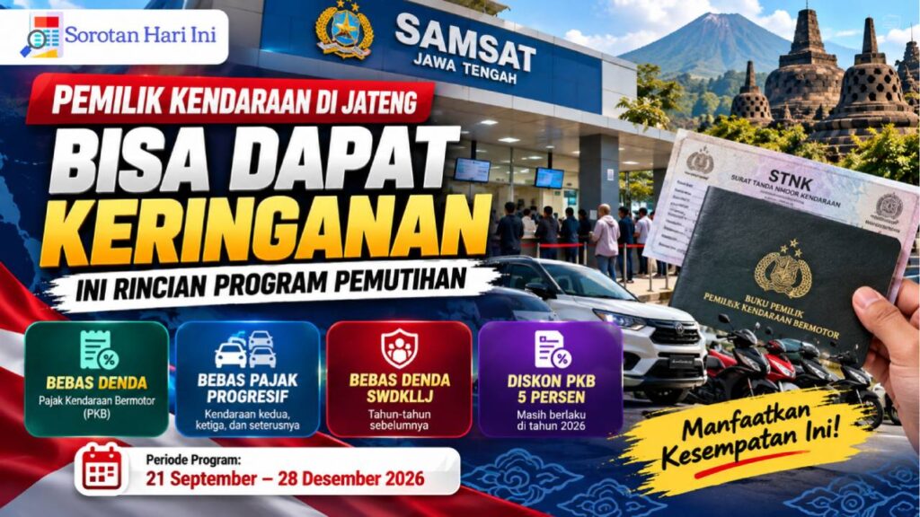 Pemilik Kendaraan di Jateng Bisa Dapat Keringanan, Ini Rincian Program Pemutihan