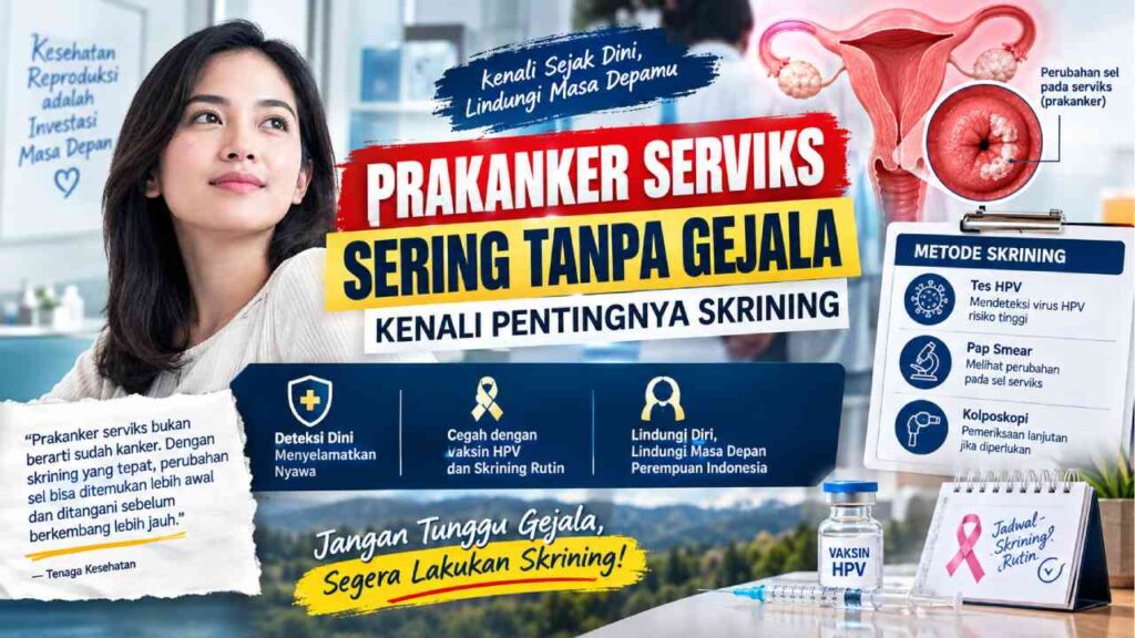 Prakanker Serviks Sering Tanpa Gejala, Kenali Pentingnya Skrining