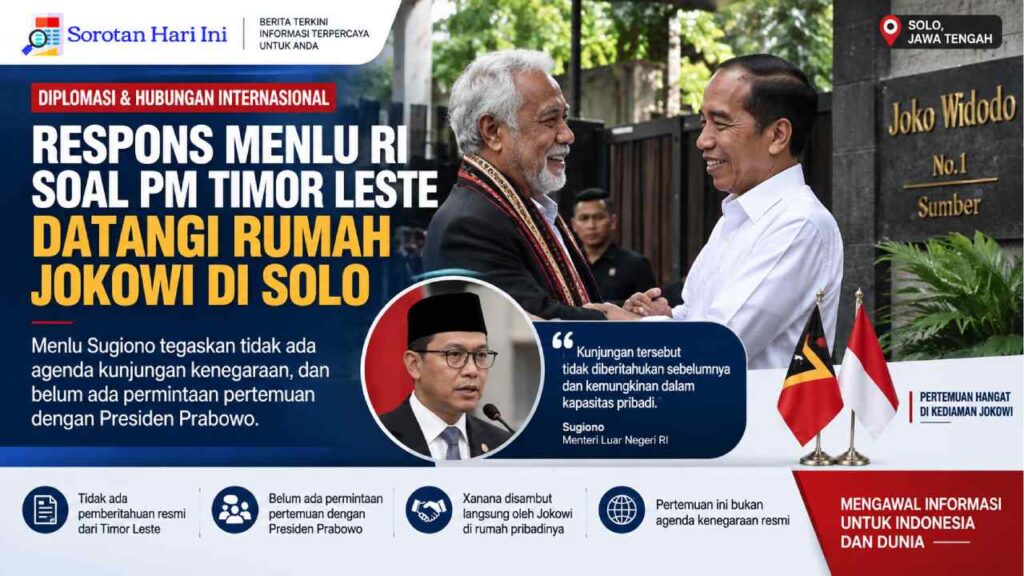 Respons Menlu RI soal PM Timor Leste Datangi Rumah Jokowi di Solo