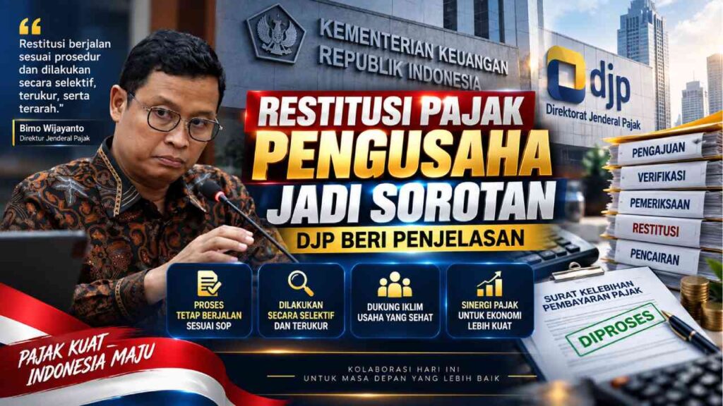 Restitusi Pajak Pengusaha Jadi Sorotan, DJP Beri Penjelasan