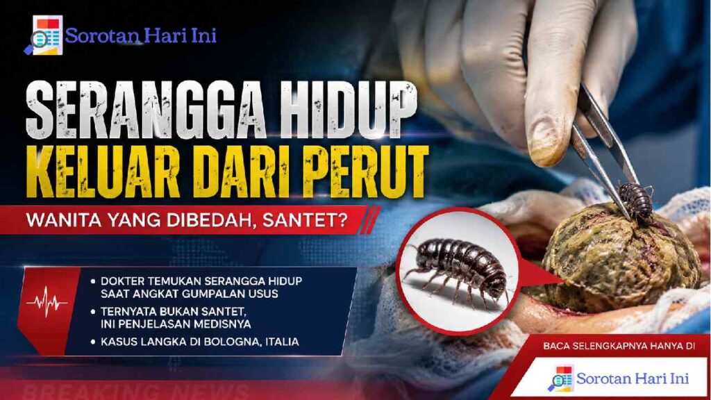 Serangga Hidup Keluar dari Perut Wanita yang Dibedah, Santet?