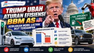 Trump Ubah Aturan Efisiensi BBM AS, Kebijakan Mobil Listrik Ikut Terdampak