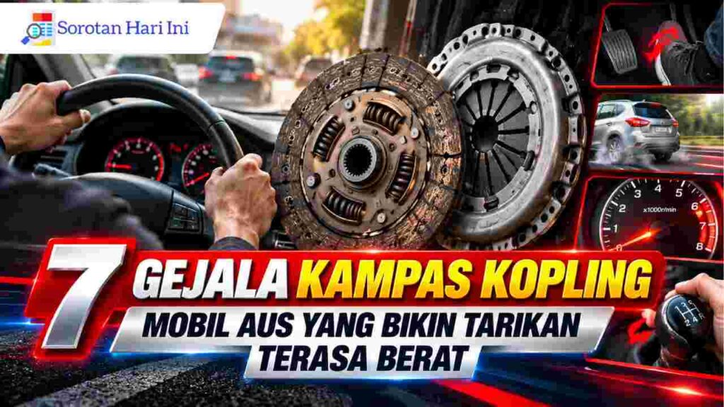 7 Gejala Kampas Kopling Mobil Aus yang Bikin Tarikan Terasa Berat