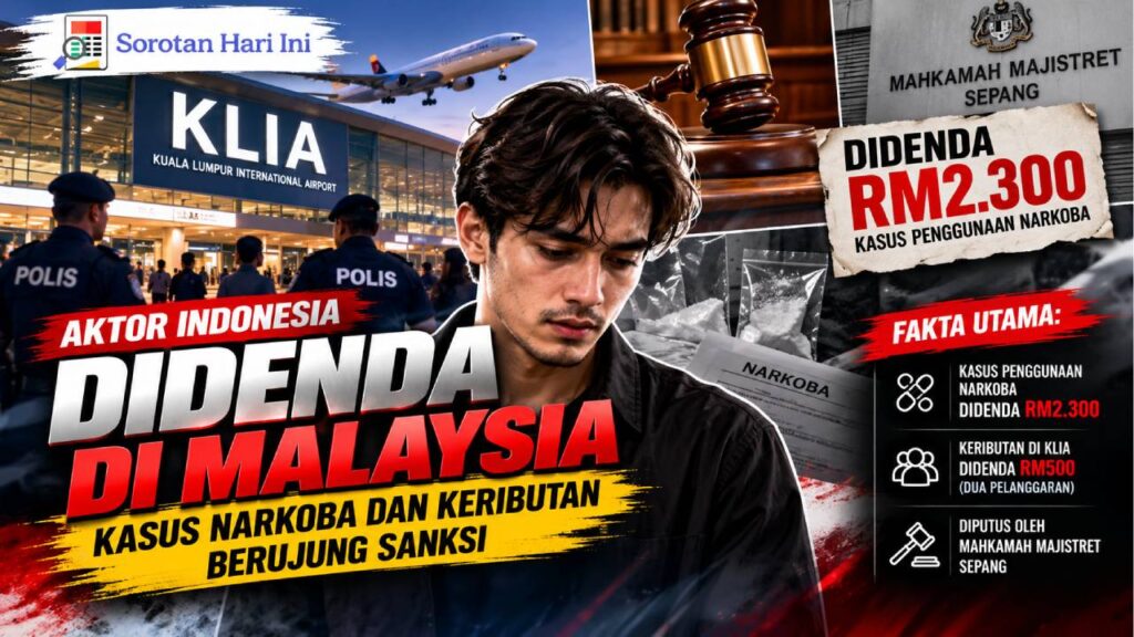 Aktor Indonesia Didenda di Malaysia, Kasus Narkoba dan Keributan Berujung Sanksi