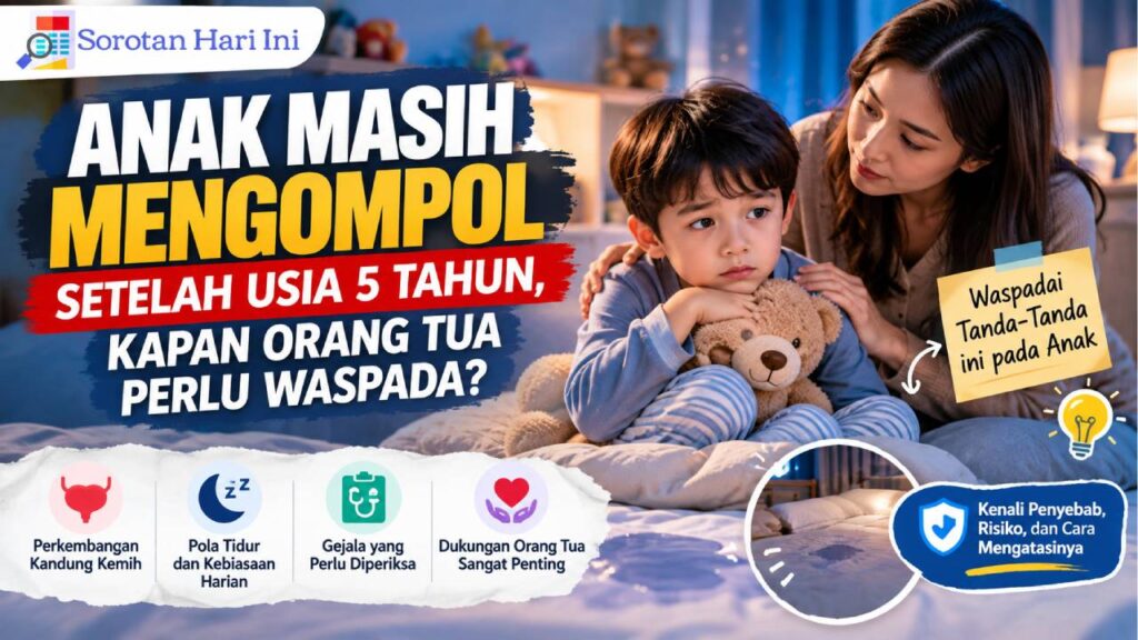 Anak Masih Mengompol Setelah Usia 5 Tahun, Kapan Orang Tua Perlu Waspada?