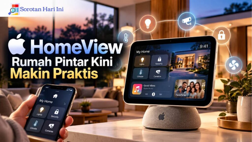 Apple Hadirkan HomeView, Rumah Pintar Kini Makin Praktis