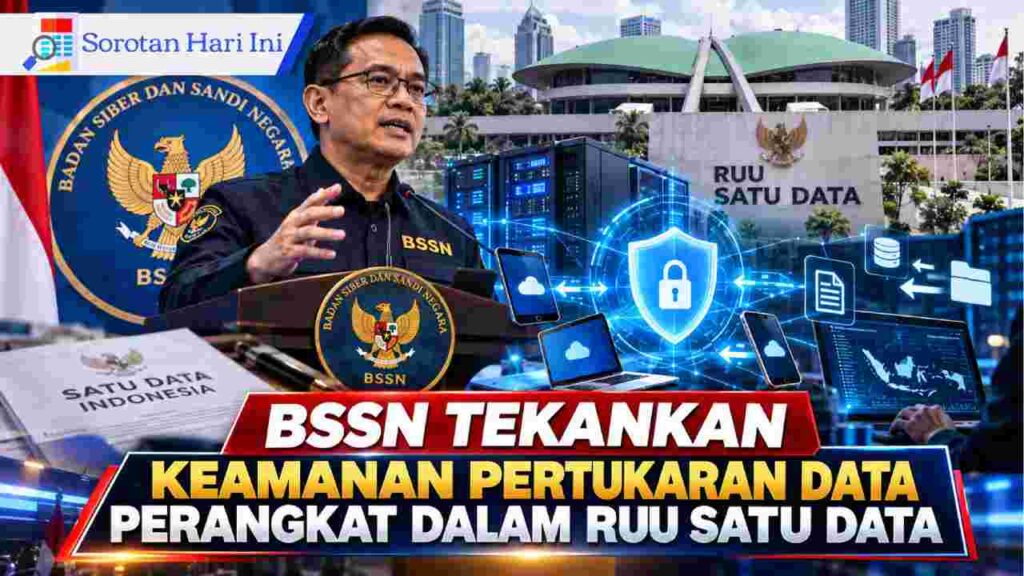 BSSN Tekankan Keamanan Pertukaran Data Perangkat dalam RUU Satu Data