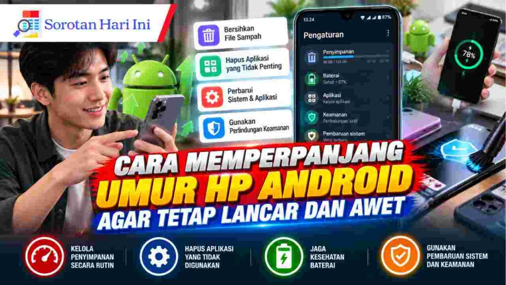 Cara Memperpanjang Umur HP Android agar Tetap Lancar dan Awet