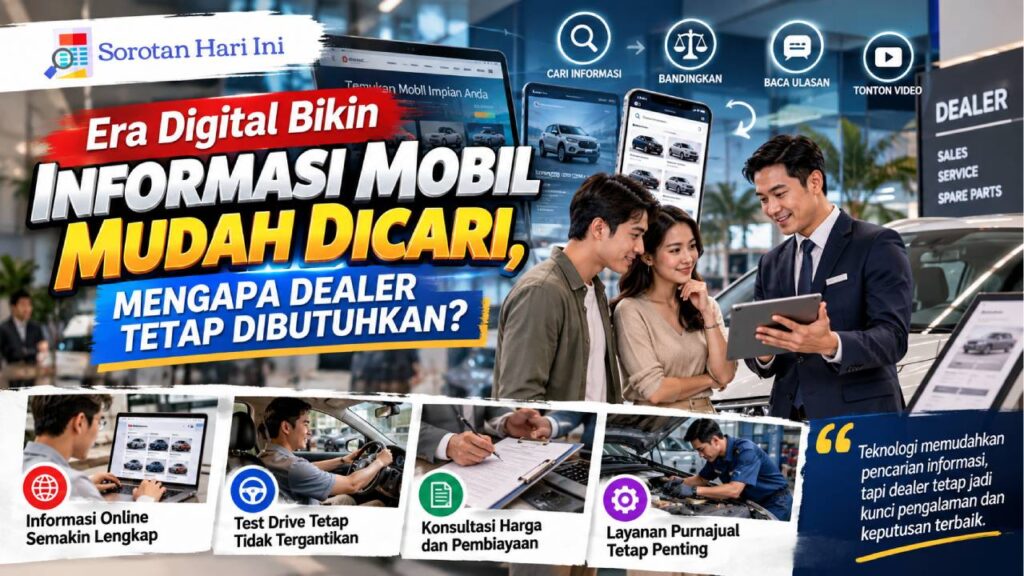 Era Digital Bikin Informasi Mobil Mudah Dicari, Mengapa Dealer Tetap Dibutuhkan?