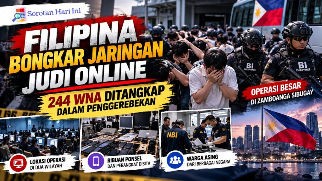 Filipina Bongkar Jaringan Judi Online, Ratusan WNA Diamankan dalam Penggerebekan
