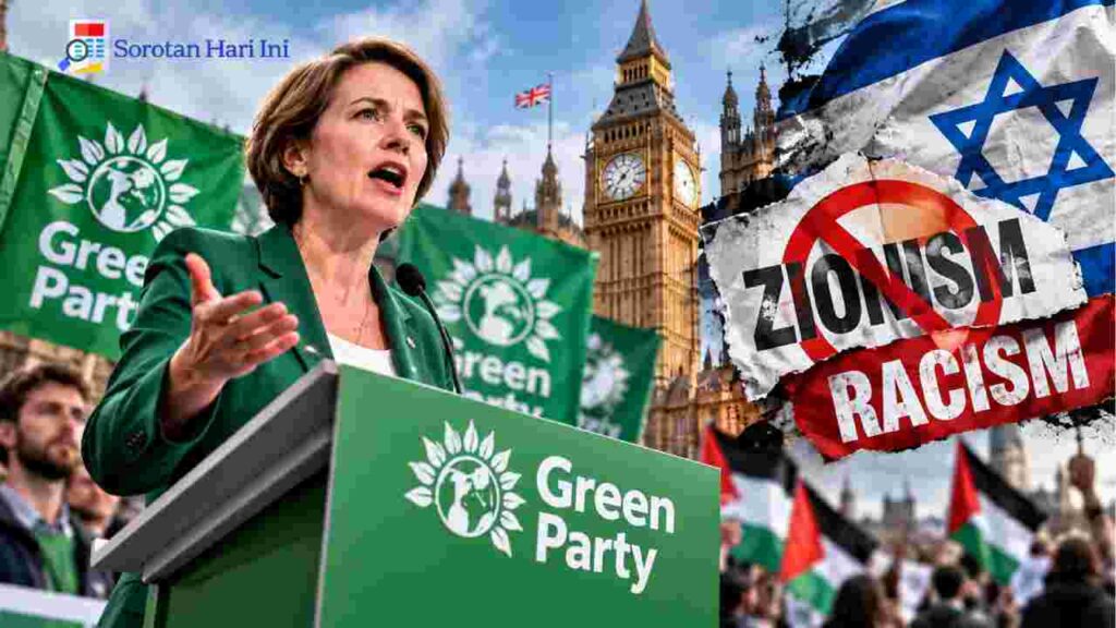 Green Party Inggris Resmi Adopsi Kebijakan Zionisme sebagai Rasisme