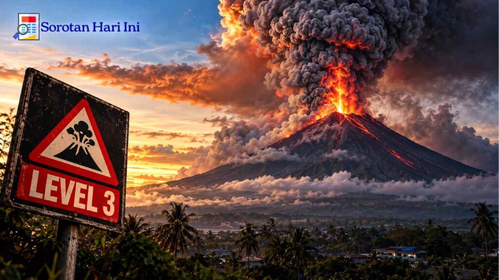 Gunung Mayon Memanas, Filipina Tetapkan Status Siaga Level 3