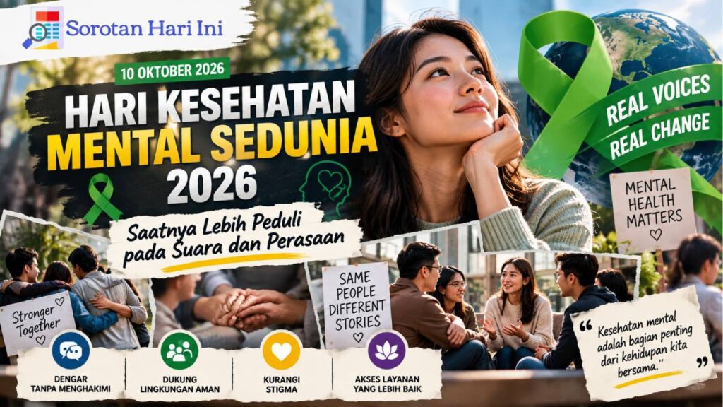 Hari Kesehatan Mental Sedunia 2026, Saatnya Lebih Peduli pada Suara dan Perasaan