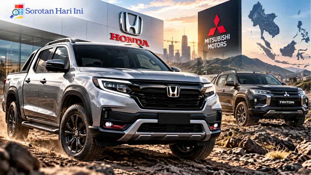 Honda Siapkan Pikap Baru Berbasis Mitsubishi Triton untuk 2028