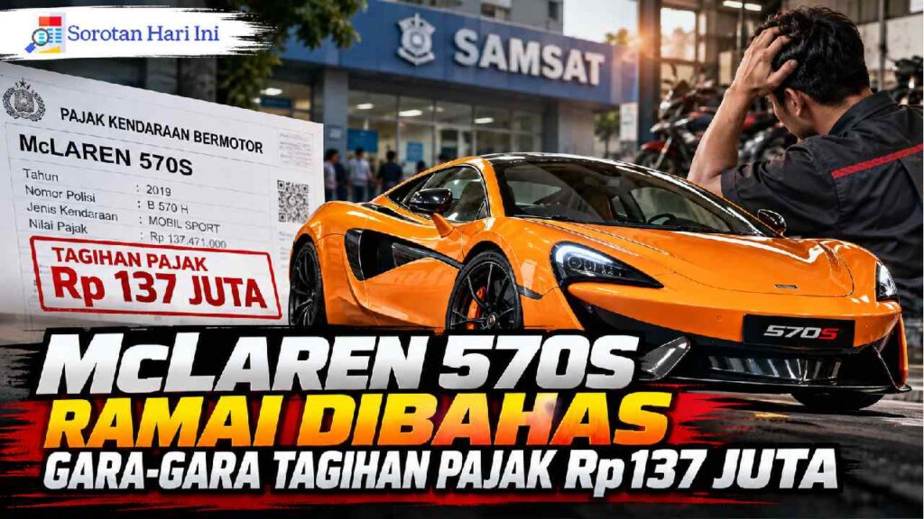 McLaren 570S Ramai Dibahas Gara-Gara Tagihan Pajak Rp137 Juta