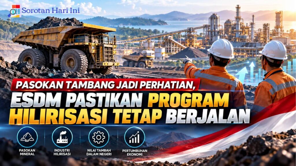 Pasokan Tambang Jadi Perhatian, ESDM Pastikan Program Hilirisasi Tetap Berjalan