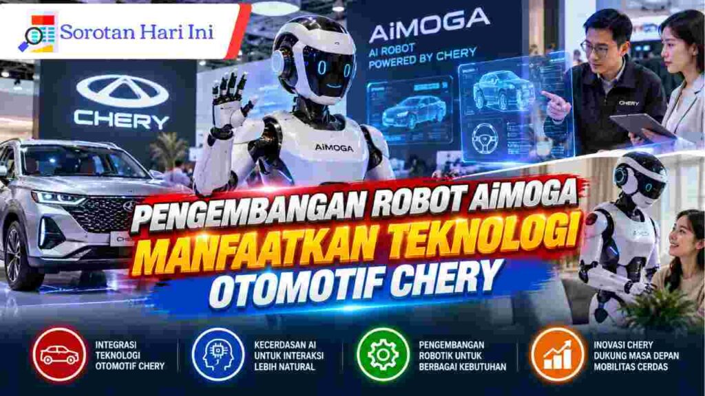 Pengembangan Robot AiMOGA Manfaatkan Teknologi Otomotif Chery