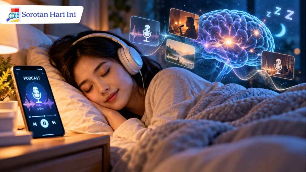 Podcast Menemani Tidur Setiap Malam, Apakah Otak Benar-Benar Istirahat?