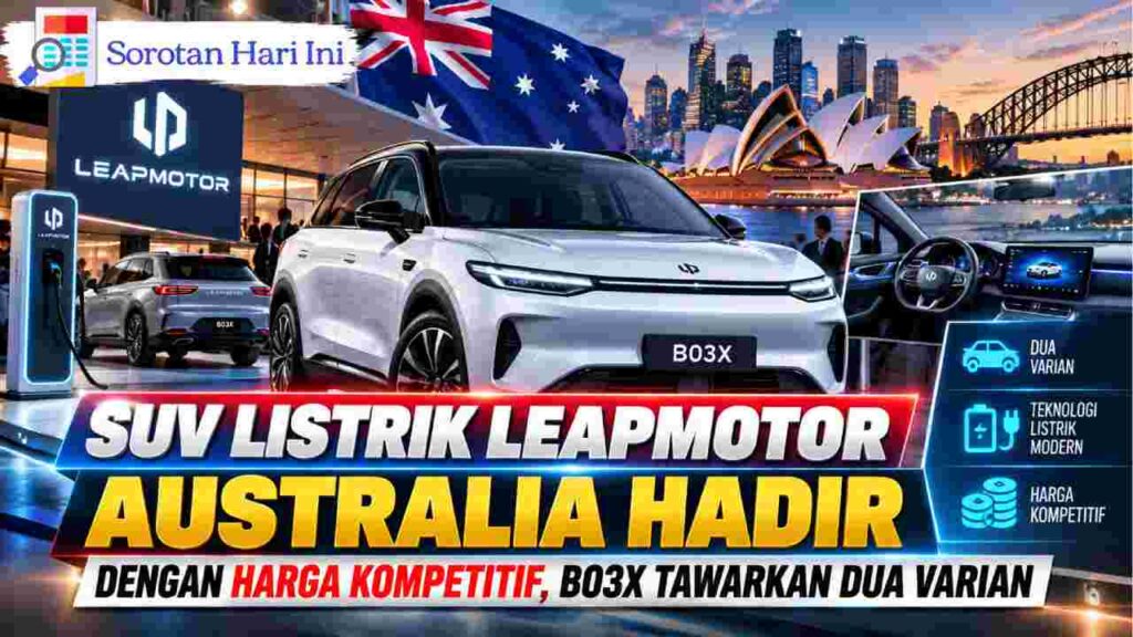 SUV Listrik Leapmotor Australia Hadir dengan Harga Kompetitif, B03X Tawarkan Dua Varian