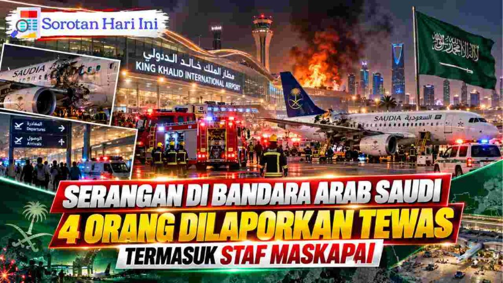 Serangan Bandara Arab Saudi Dilaporkan Tewaskan Empat Orang, Termasuk Staf Maskapai
