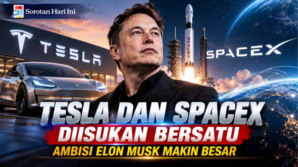 Tesla dan SpaceX Diisukan Bersatu, Ambisi Elon Musk Makin Besar