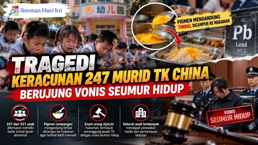 Tragedi Keracunan 247 Murid TK China Berujung Vonis Seumur Hidup