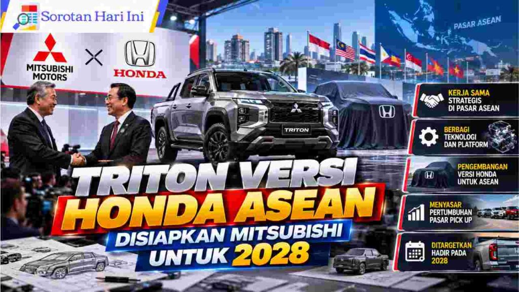 Triton Versi Honda ASEAN Disiapkan Mitsubishi untuk 2028