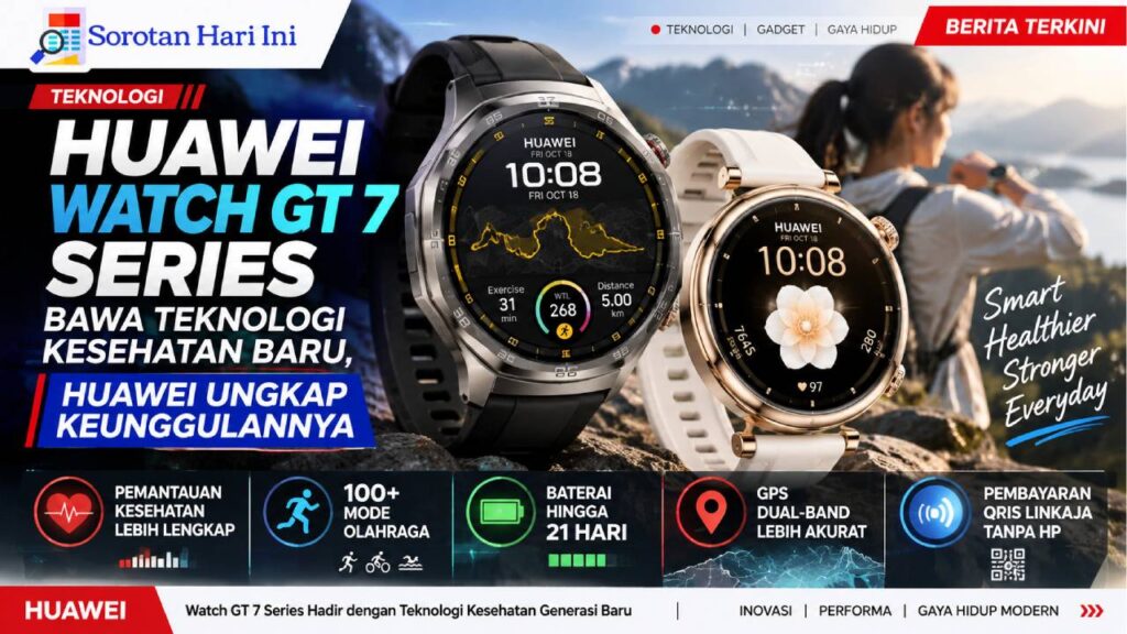 Watch GT 7 Series Bawa Teknologi Kesehatan Baru, Huawei Ungkap Keunggulannya